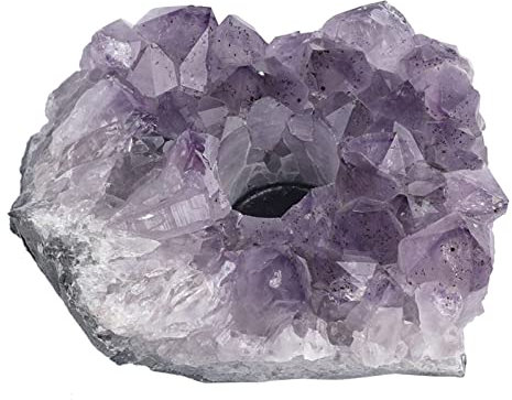 Amethyst Cluster Halter Kristalle und Steine Amethyst Cluster Kristalle Teelichthalter