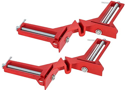 KOTARBAU® Lot de 2 tendeurs d'angle de 75 mm - Parfait pour le bricolage et les petites réparations - Produit solide pour un travail précis lors du raccordement du bois