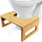 BUDDLEY Toilettenhocker klappbar - Bambus hocker - WC fussbank für die richtige Haltung - Klo hocker Erwachsene und Kinder - WC Hocker für eine natürliche Hockposition - Badezimmerhocker
