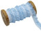 5Yard Vintage Elastizität Spitzenband,Plissierte Spitze,Geraffte Rüschen Chiffonband,Dekoband Zierband Spitzenstoff Spitzenborte für Nähen Handwerk Hochzeit Party Deko 2cm,Blau