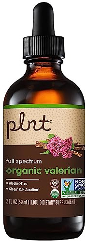 Organic Liquid Valerian, Full Spectrum, Alcohol-Free, Supports Sleep & Relaxation (2 fl. oz.)