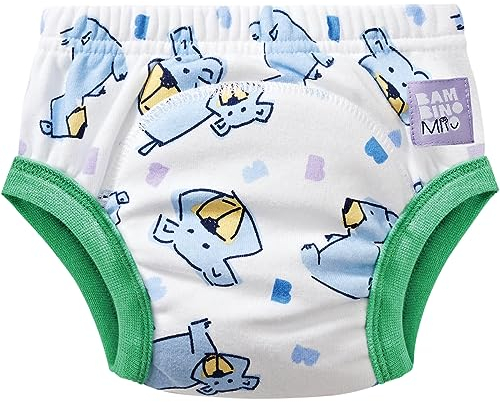 Bambino Mio Unisex Baby Wiederverwendbare Töpfchen-Trainingshose für Jungen und Mädchen, Knurr, 3-4 Jahre