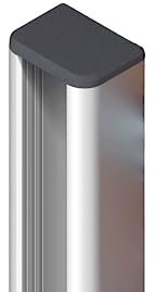 Gartenwelt Riegelsberger U-Montageprofil 30x40 mm Höhe 190 cm Silber für Universal Alu-Torrahmen Zubehör für Gartenzaun Zaun Rhombuszaun Sichtschutzzaun Garten Terrasse