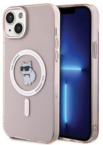 Karl Lagerfeld KLHMP15MHFCCNOP Hülle für iPhone 15 Plus 6.7 Rosa hardcase IML Choupette