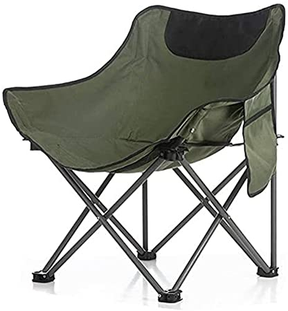CULPRT Camp Stuhl Outdoor Fischerstuhl Campingstühle Garten Tragbarer Ruhestand, Camping -Klappstuhl/Grün