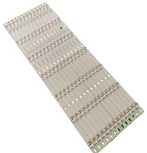 LOTOAK 12 pièces/Kit Bandes LED compatibles for Thomson 65 TV 65UC6306 65UC6406 65 TV U65P6046 65S401 65S403 65S405 65S423 65D2900 1led = 6v