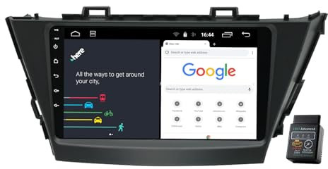 Für Toyota Prius Plus Alpha 2012-2017 Autoradio USB Bluetooth 8 Core 9 Android 12 Autoradio DAB+Radio CarPlay Navi Bluetooth DAB+Radio WiFi FM Radio (4GB RAM+64GB ROM)
