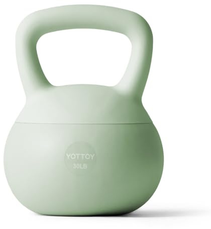YOTTOY Weiche Kugelhantel, Kugelhantel, Anti-Rutsch-Griffgewicht für Heimtraining, Kugelhanteln Set Stärke und Sicherheit garantiert (grün, 13,6 kg)