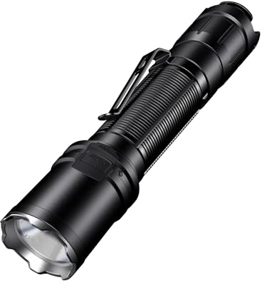 klarus EP11 1300 Lumens Tactical Torch, USB C Rechargeable Handheld Flashlight with 2600mAh Battery, Dual Tail Switches,3 Lighting Modes Plus Strobe for Law Enforcement, Outdoor