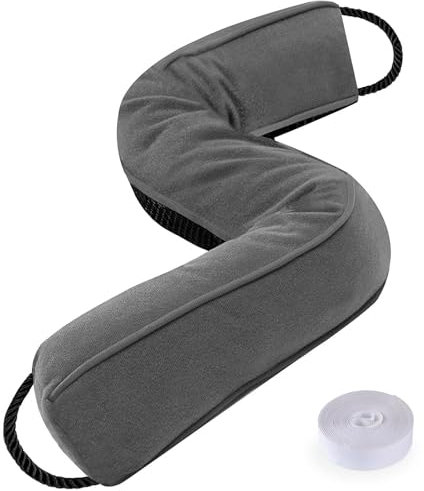 Sunolga 24 Door Draft Stopper Blocks Hot Cold Air with Removable Washable Cover for Gaps Up to 3, All-Season Noise and Wind Seal for The Bottom of Door and Window, Grey