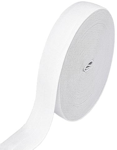 10 Meter Gummiband Weiß 20 mm Breit Gummibänder Nähen dick Hosengummi Elastische Band gummizug Gummilitze stoffband zum Nähen sewing elastic band white für DIY Handwerk, Kleidung (10 M-2 cm Weiss)