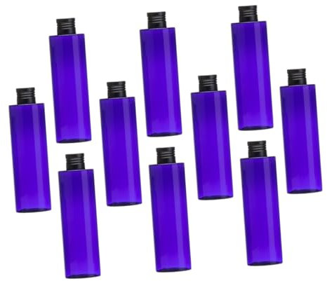 Beatifufu 10pcs Travel Refillable Bottles Shampoo Bottles Leakproof Design for Cosmetics