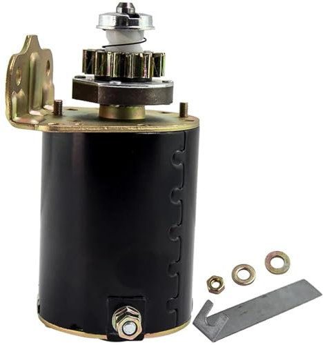 Anlasser Starter Hochleistungs-Startermotor Ersatz Für Briggs-Motor 14-Zahn-Getriebe 693552 693551 Für Rasentraktor L105 Anlasser Starter Relais