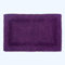 Homescapes Premium Badematte lila, Badvorleger 50x80 cm, Badteppich Baumwolle mit Wende-Design