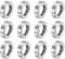 QUARKZMAN 12pcs M12 Separadores de Acero Inoxidable 304, Espaciadores Redondos de Metal Espaciadores Metálicos de Acero Inoxidable para M12 Tornillo Pernos, 12x20x6mm (ID*OD*Esp.)