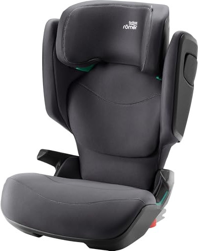 BRITAX RÖMER Kindersitz KIDFIX PRO M, für Kinder von 100-150 cm (i-Size) mit und ohne ISOFIX, 3,5-12 Jahre, Midnight Grey | Classic