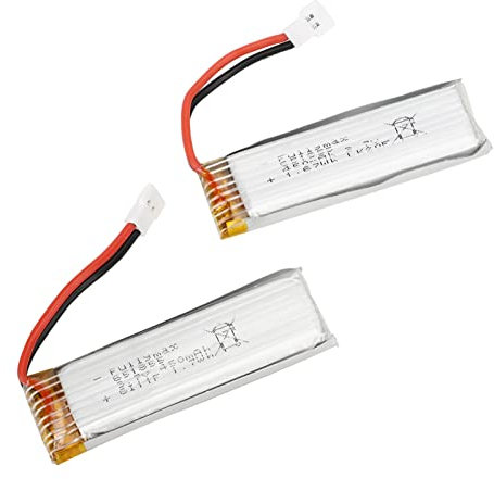 Tbest RC Hubschrauber-Akku, 3, 7 V, 450 mAh, Ersatz für XK K110 V977 RC 3D 6CH Hubschrauber, 2 Stück