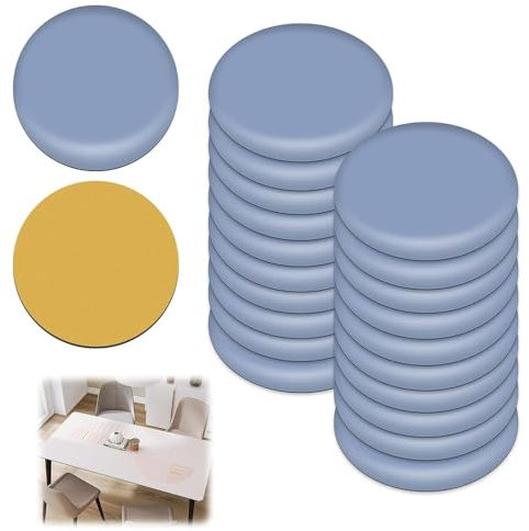 20 Piezas Deslizadores para Muebles, 25mm Deslizantes Autoadhesivos Almohadillas de Teflón PTFE Teflón Redondos Autoadhesivos Planeadores para Mover Muebles Pesados Muebles Mesas Sofá Sillas