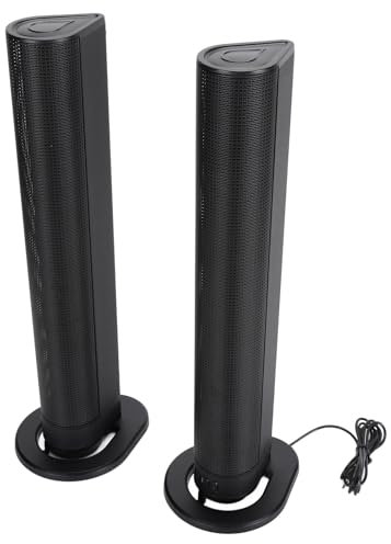 Subwoofer de 40W Home Theing Barters, Kit de Altavoces Inalámbricos de 4 Conductores para Computadora TV, Sonido HiFi con Tecnología, Altavoces de Torre Vertical, Batería