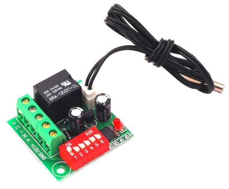 DollaTek XH-W1701 12-V-DC-Temperaturreglerschalter Hochpräziser digitaler Thermostat Einstellbarer Thermostat Temperaturschalter Kühlregler