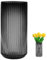 TEUYOE Vase en verre épais de qualité supérieure (gris, hauteur 20 cm)