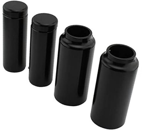 Vuzmode Motorrad Vorne, Gabel Boot Cover Protector Zubehör, for Harley, Softail Street Bob FXBB FXBBS, Lower Rider FXLR 2018-2022, Schwarz Motorrad-Gabel-Oberabdeckung
