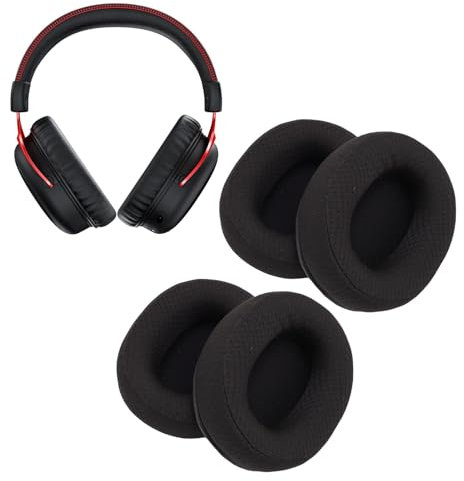 Lazmin112 2 Paar Ersatz-Ohr Polster Kissen für Cloud Flight Cloud Alpha, für ATH-M50X M40X, 1 2 3, G PRO X GO PRO X 2