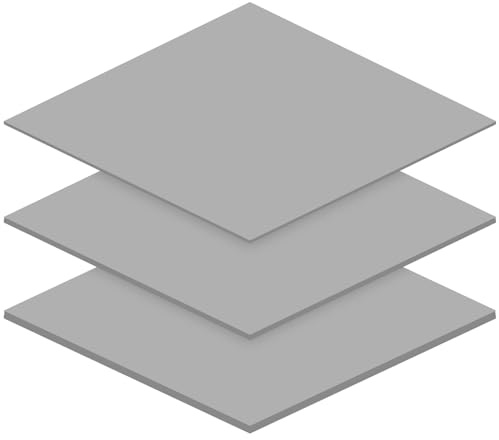 Leikurvo Confezione da 3 cuscinetti termici da 12,8 W/mK, 100 x 100 x 0,5 mm/1 mm/1,5 mm, Thermal Pad riutilizzabile per dissipatore di calore del PC portatile, CPU, GPU, radiatore
