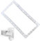 Pool Skimmer Gasket, Wide Mouth Seal, Ground Swimming Pools, Flexible Durable Spa Replacement Part for Leak Prevention Maintenance Repair Filtration Support, White, 35x19cm