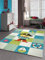CARPETIA KINDERTEPPICH SPIELTEPPICH Pirat TÜRKIS BLAU Creme Größe 120x170 cm