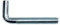 SN-TEC Schraubhaken/Wandhaken/Gewindehaken gerade M6x60mm verzinkt (10 Stück)