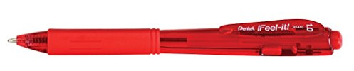 Pentel BX440-B Kugelschreiber, besonders weich schreibend 12er Pack rot