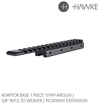 Hawke Adaptor Base 9-11mm Airgun or 3/8 Rifle to Weaver/Picatinny with extension