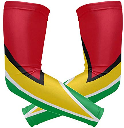 ZZKKO Country Flag Cooling Arm Sleeves Cover Uv Sun Protection for Men Women Running Golf Cycling Arm Warmer Sleeves 1 Pair