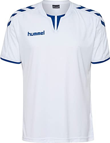 hummel Herren Trikot Core SS Poly Jersey 003636 White/True Blue PR S