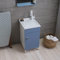 LAVATOIO PER INTERNO 45X50 BLU PASTELLO OPACO CON LAVABO