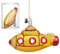 Christbaumschmuck Figuren - Rakete, U-Boot, Champagner, Biene und Gurke/Glashänger/Christaumkugeln, Christbaum-Schmuck/Figuren: Dino