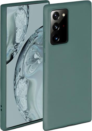 ONEFLOW Soft Case für Samsung Galaxy Note 20 Ultra 5G Hülle aus Silikon mit Kameraschutz, Silikonhülle mit erhöhtem Schutz fürs Display, Backcover Schutzhülle, weiche Handyhülle, Petrol