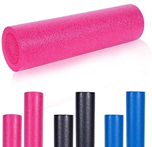 GORILLA SPORTS® Pilates Rolle - 60 x 15 cm oder 90 x 15 cm, Weiche, Schaumstoff, Farbwahl - Fitness Roller, Faszienrolle, Yoga-Schaumstoffrolle, Massagerolle, Pilatesrolle, Gymnastikrolle