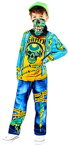 amscan (PKT) (9911994) Child Boys Gaming Zombie Costume (4-6yr)
