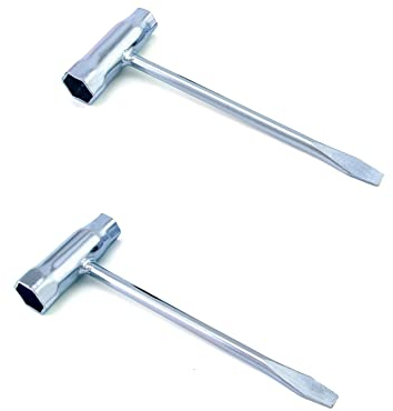 QWORK® Chiave Combinata, Chiave Candela, Chiave A T per Motoseghe,13 mm x 19 mm
