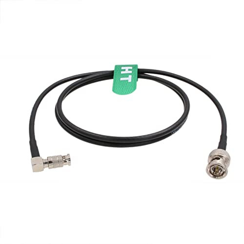 HangTon 6G SDI Cavo video ad alta densità per Blackmagic Video Assist 4K 5 Monitor DJI Lightbridge 2, angolo retto HD Micro BNC a BNC Maschio 60cm