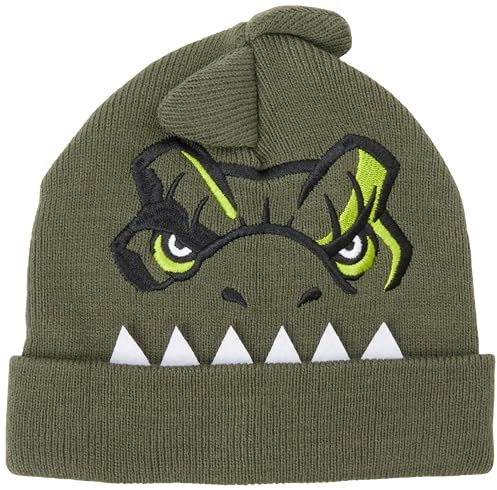 NAME IT Baby-Jungen NMMJOVANNI Jurassic Knit HAT VDE Strickmütze, Rifle Green, 46/47