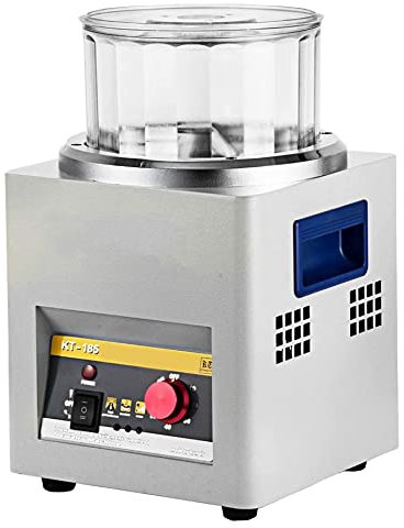 XDLYWUZIQ Poliermaschine, magnetischer Tumbler 180 mm, Schmuckpoliermaschine und Finisher-Maschine mit guter Zeitfunktion, zum Schleifen von Metall, Jade, Holz, Schmuck, Polieren, Reinigen