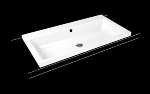 Kaldewei Puro Aufsatzwaschtisch 3155 900x460x40 mm, 900506033001, Ausführung: mit 3-er Hahnlochbohrung