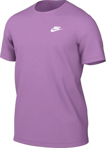 Nike AR4997-591 M NSW Club Tee T-Shirt Herren Violet Shock Größe XS
