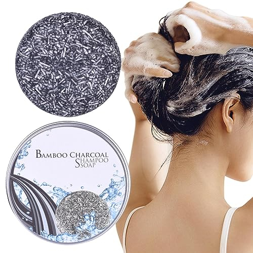 Grey Gone Seife, 50g Natural Manes Grey Reversal Bar, Anti-Grau-Haar-Verdunkelungs-Shampoo-Riegel, Tiefenreinigendes Grey Gone Bar-Shampoo für Männer und Frauen, geschädigtes Haar, dünner Anulely