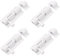 Morobor Door Security Slide Latch Lock, 2inch Thickened Stainless Steel Sliding Door Lock with Screws Slide Door Bolt Lock for Home Yard(White-4PCS)