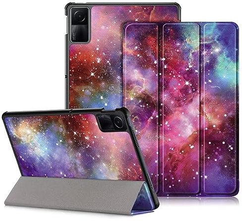 DINGGUAGUA Case for Xiaomi Redmi Pad SE 11 inch Tablet 2023 Cover,Slim Stand Hard Back Shell Cover with Auto Wake/Sleep,Galaxy