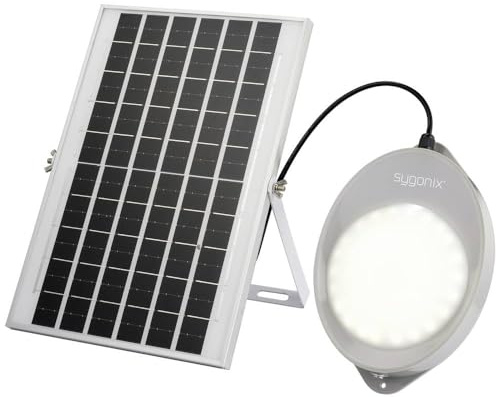 sygonix SY-5596934 Solar Außenleuchte mit Bewegungsmelder LED 10W grau